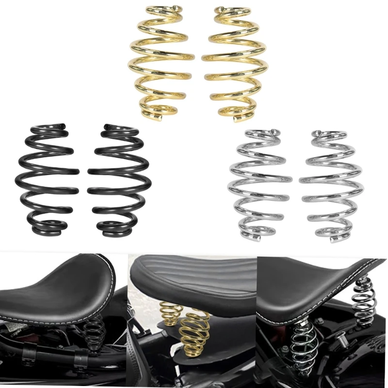 2x Motorcycle Single Seating Spring for Bike Enhances Comfort Easy Installation