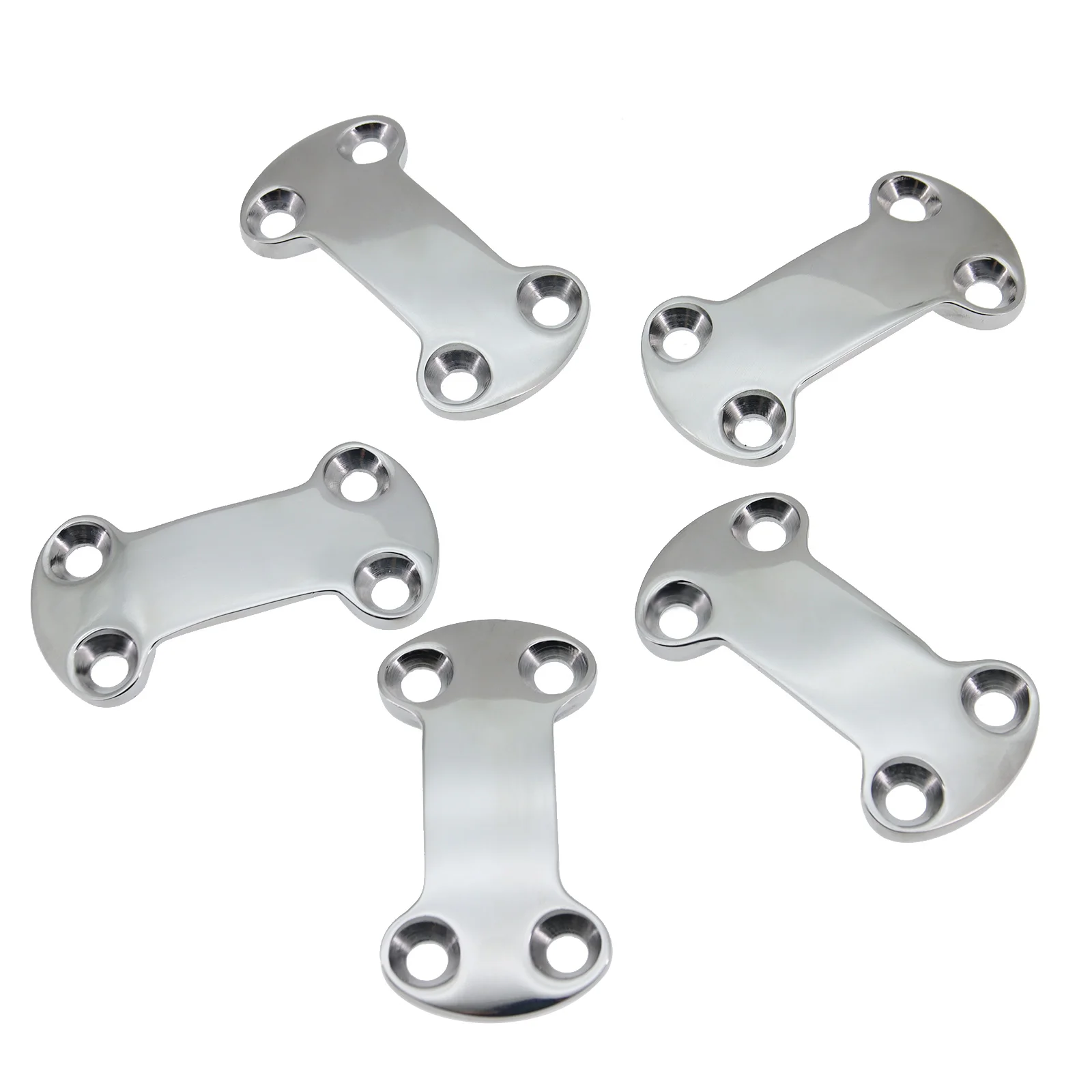 1/2/5PCS Marine Boat Belt Cam Buckle Plate Stainless Steel Durable Strap Fixing Cam Buckle For Sailing Yacht Accessories