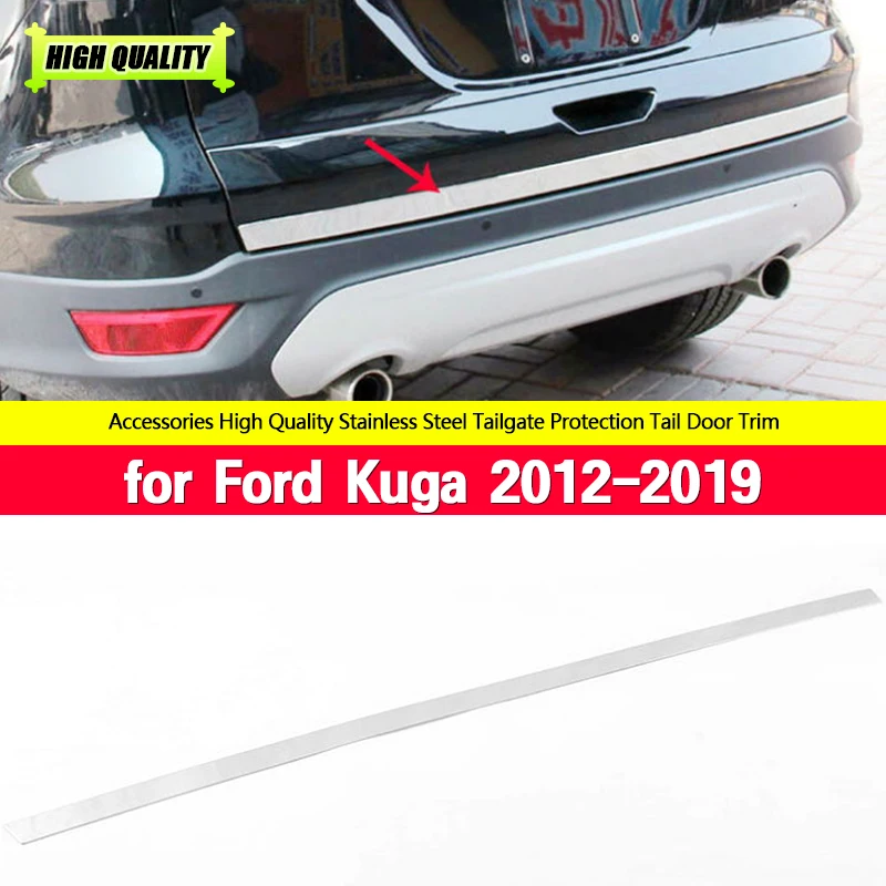 

Tailgate Rear Door Bottom Cover Molding Trim Stainless Steel back door trim for Ford Kuga 2012-2019 car Accessories