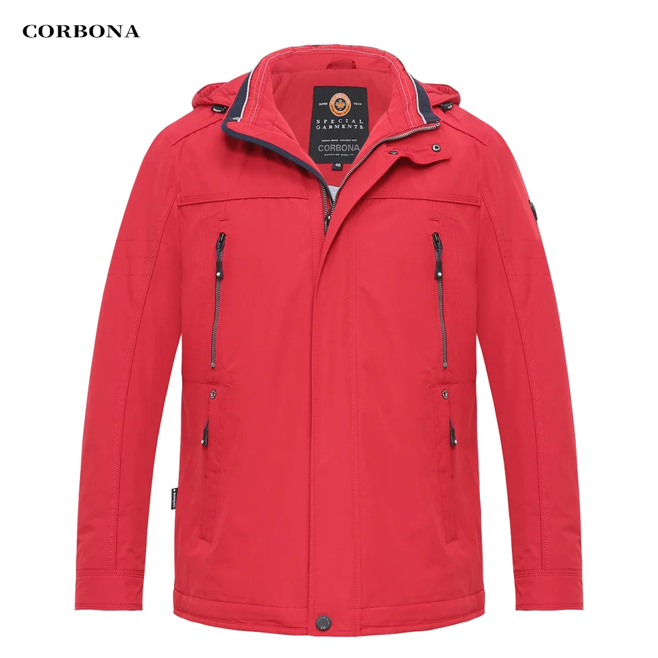 CORBONA 2023 New Style Oversize Autumn  Jacket Waterproof Weatherproof Business Casual Men Winter Coat Outdoor   Overalls Gift