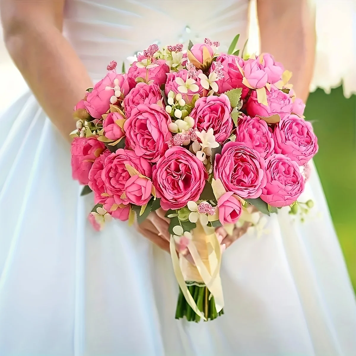 Upgrade Your House Decor with These 6 Realistic Peony Bouquets. As a Maintenance-free and Instantly Beautiful Piece of Decor, They Are Perfect for Adding Vibrant Color to Your Home, Wedding, or Party Table Throughout the Year.