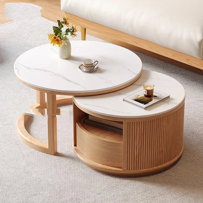 

Rustic Modern Coffee Table Designer Wood Drawer Unique Luxury Coffee Table Space Saving Design Mesa Centro Furniture For Home