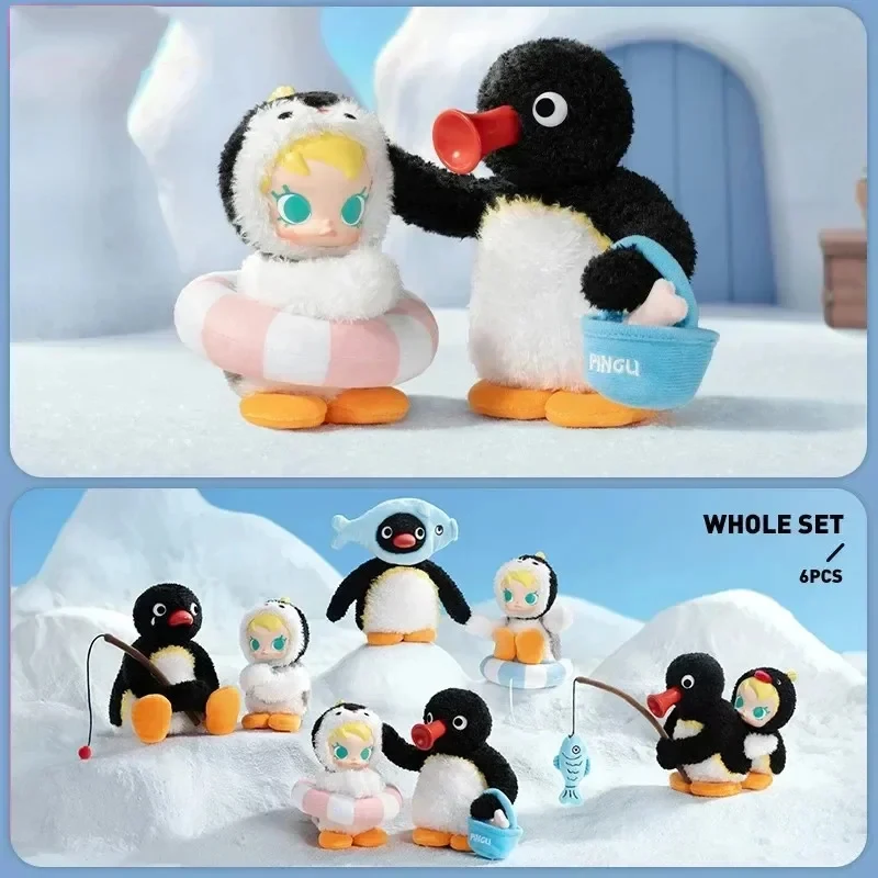 Baby Molly PINGU Happy Fishing Series Scatola cieca in vinile Guess Bag Giocattoli originali Bambola Cute Anime Figure Ornamenti per il desktop