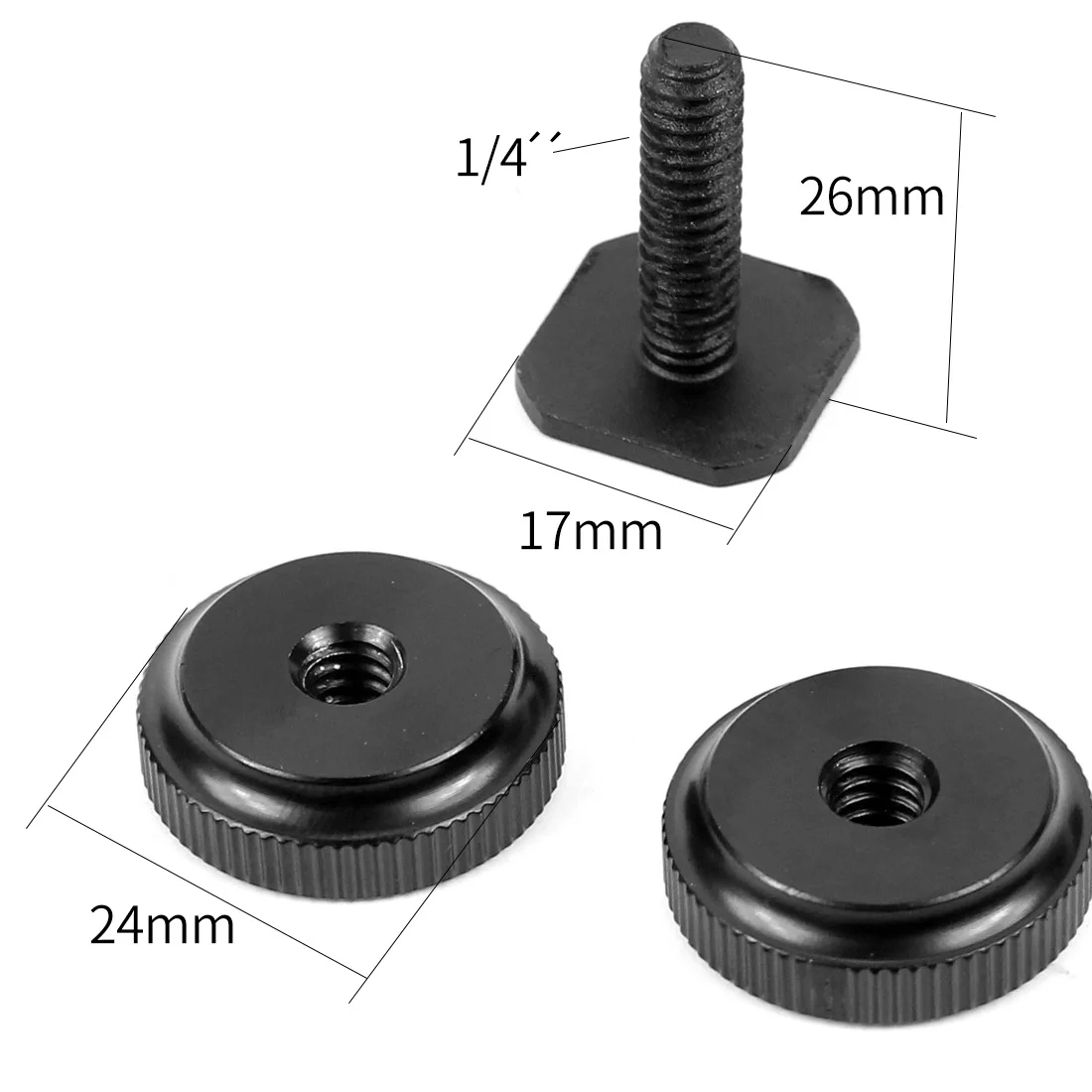 17mm/17,5mm Kugelkopf Adapter für Telefon Halterung Halter 1/4 Gewinde + D88 D66 D43 Magnet Basis Gummi überzogen 1/4 Schraube Loch Für Telefon – Detail 11