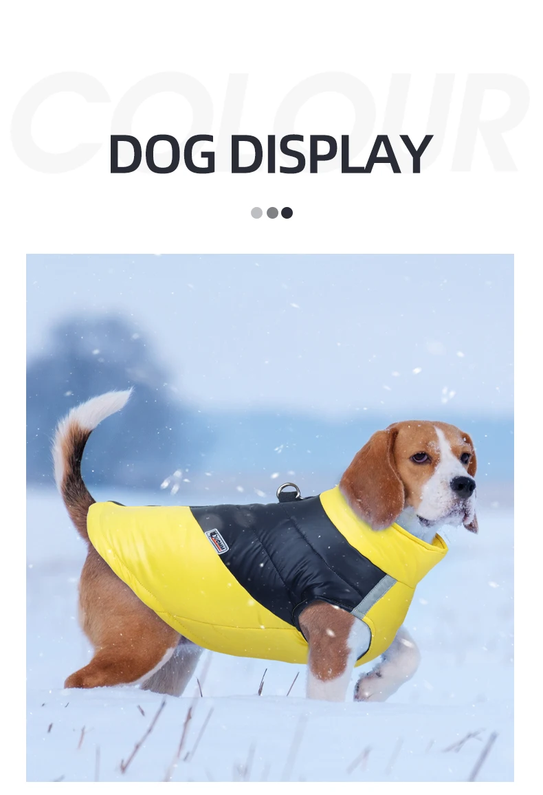 Wasserdichte Winter-Hundekleidung, warme Haustier-Baumwolljacke, Weste für kleine große Hunde, Welpen, französische Bulldogge, Mantel, Chihuahua-York-Kostüm – Detail 9