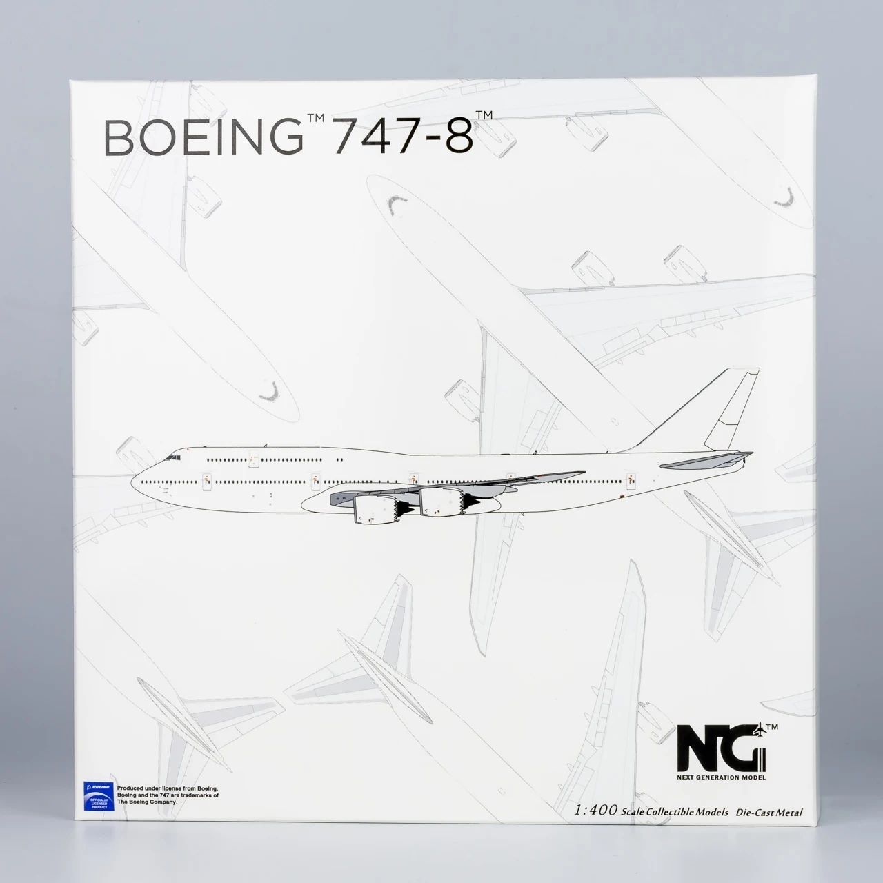 78007 Alloy Collectible Plane Gift NG Model 1:400 Blank Model Boeing B747-8 Diecast Aircraft Jet Model