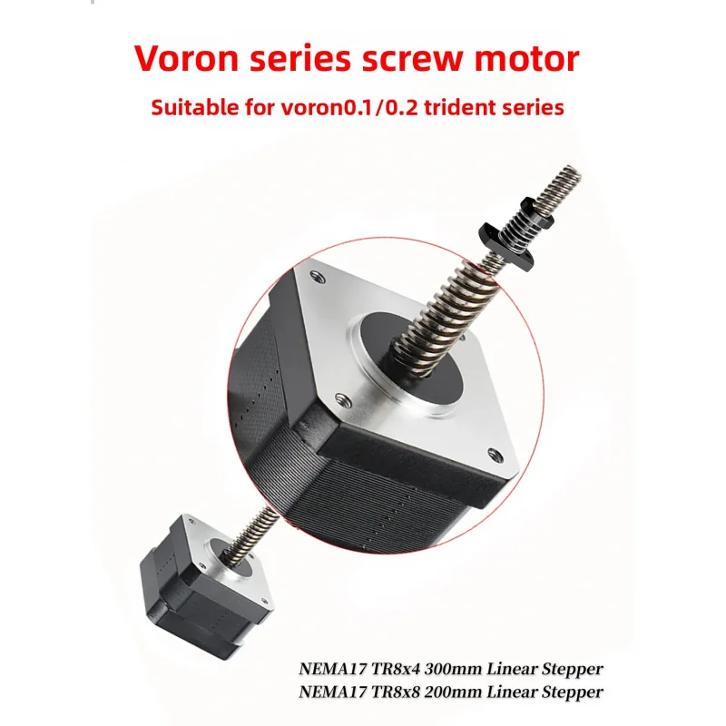 

for VORONBall screw motor NEMA17 TR8x4 300mm Linear Stepper