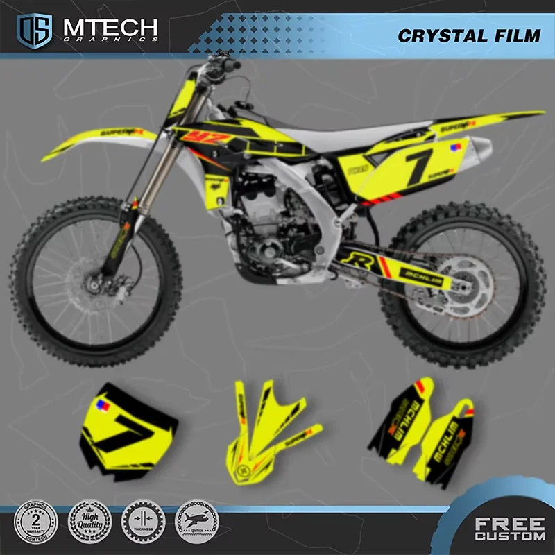 

DSMTECH мотоциклетные графические фоновые наклейки, наборы наклеек для YAMAHA YZF 250 2010 2011 2012 2013 010