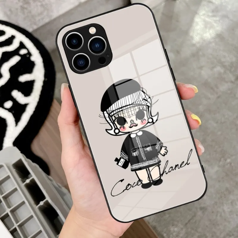 

Little Painter Molly Kaka Phone Case Tempered Glass for IPhone 15 14 11 12 Pro 8 7 14 15 Plus 13 14 Pro MAX XR Covers