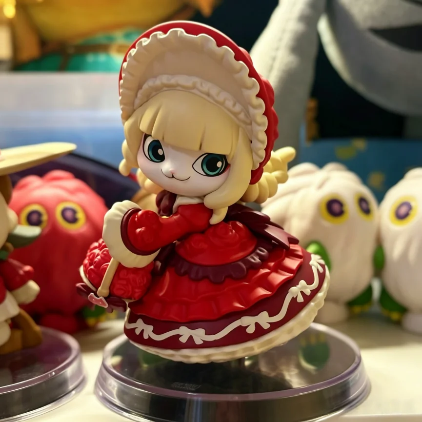 POP MART Monster Hunter Palico Series Surprise Mystery Unpack Container Cute Doll Figure Desktop Ornament Gift Set