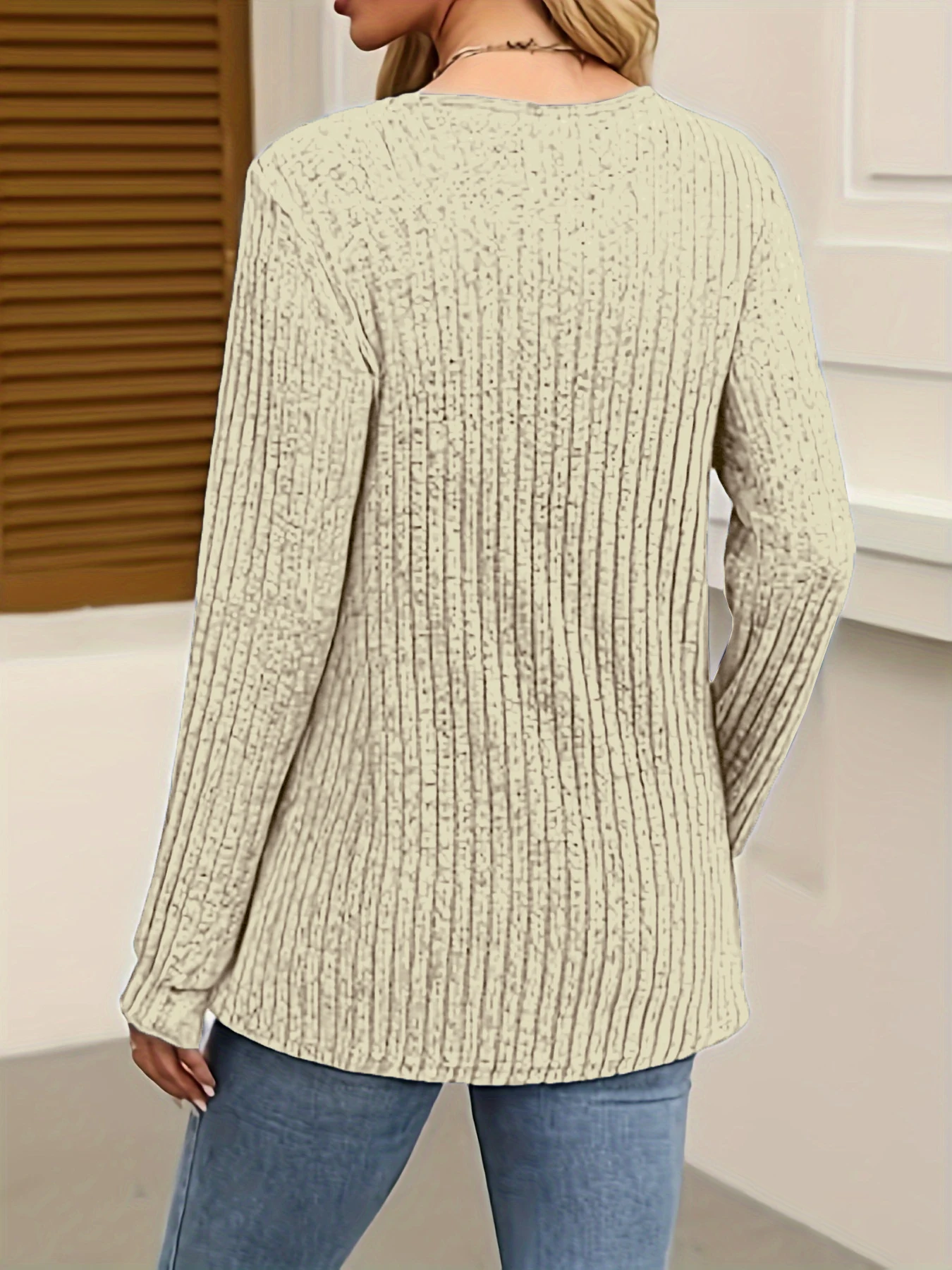 خريف/شتاء الأكثر مبيعا أنيقة ومتعددة الاستخدامات العصرية المرأة الدفء المتدرج تي شيرت مجموعة من ثلاثة