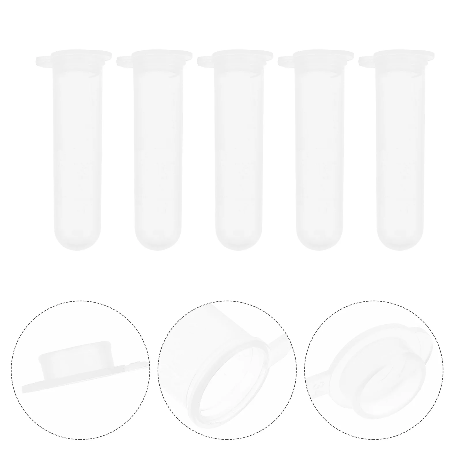 

300 Pcs Labs Tube Experiment Centrifugal Vials Plastic with Scale Science Tubes Test for Laboratory