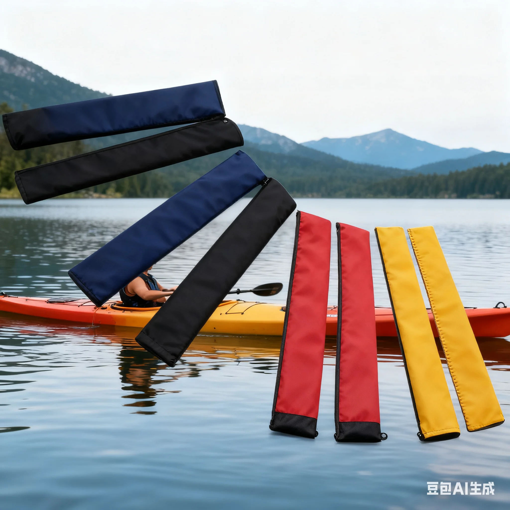 

2 шт., чехол для ручки весла для серфинга, противоскользящий защитный чехол для рук для весла лодки, плавающие защитные рукава для весла