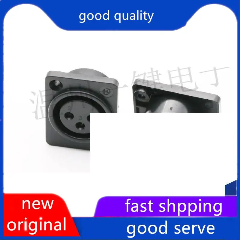 

10 шт. оригинальный новый CT3-07F 3-контактный боковой разъем квадратная панель Canon звуковой разъем для микрофона разъем для микшерной консоли женский