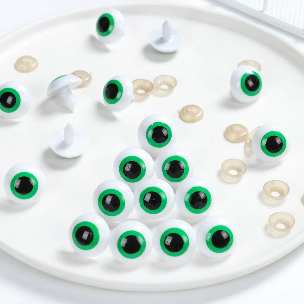 20pcs/10pairs 12mm~30mm Accessories DIY Doll Making Crafts Frog Eyes Eyeball Plastic Eyes