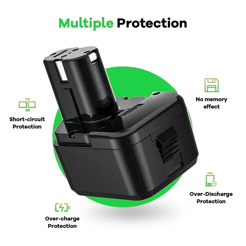 12V batteries rechargeable NI-CD For Hitachi 12V tools EB1220BL EB1212S EB1214S WR12DMR CD4D DH15DV C5D 12V batteries