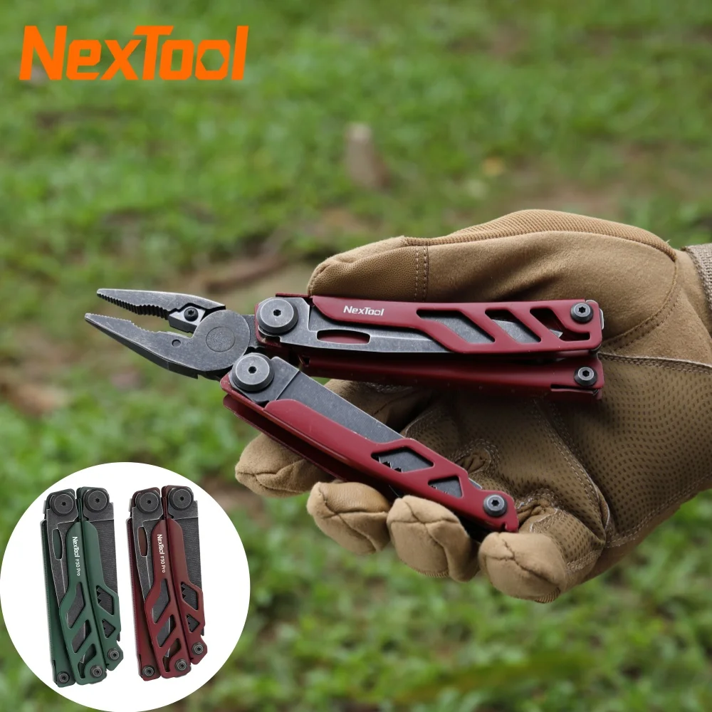 NexTool Flagship Pro 16-in-1 Multi-Tool Pliers Outdoor EDC Pocket Tool with Knife, Saw, Screwdriver & Bottle Opener for Camping