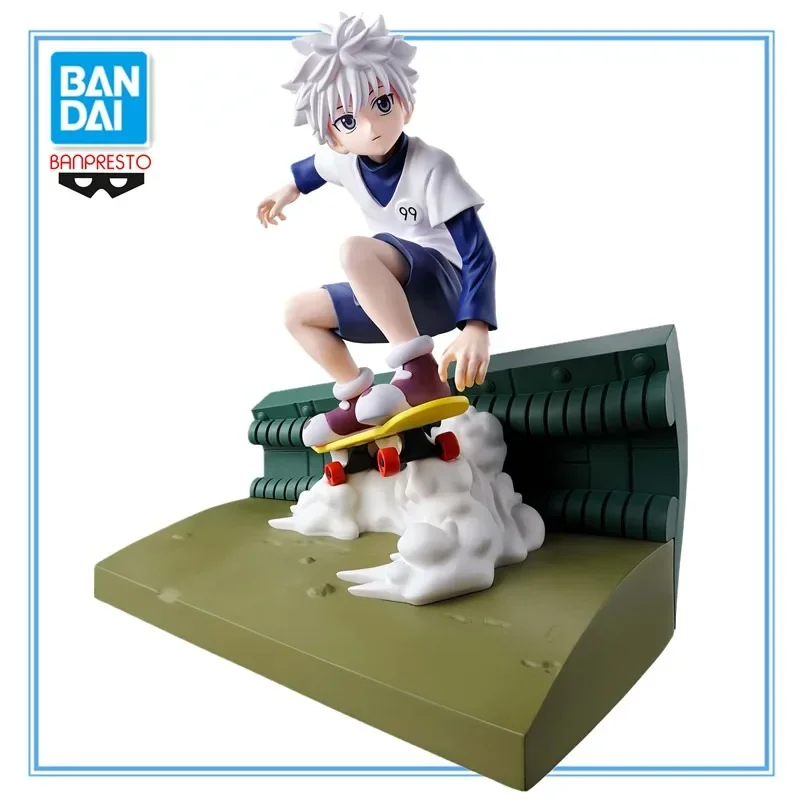 

In Stock Original BANDAI Banpresto HUNTER HUNTER Memorable Saga Killua Zoldyck PVC Anime Figures Action Figure Model Toys Gifts