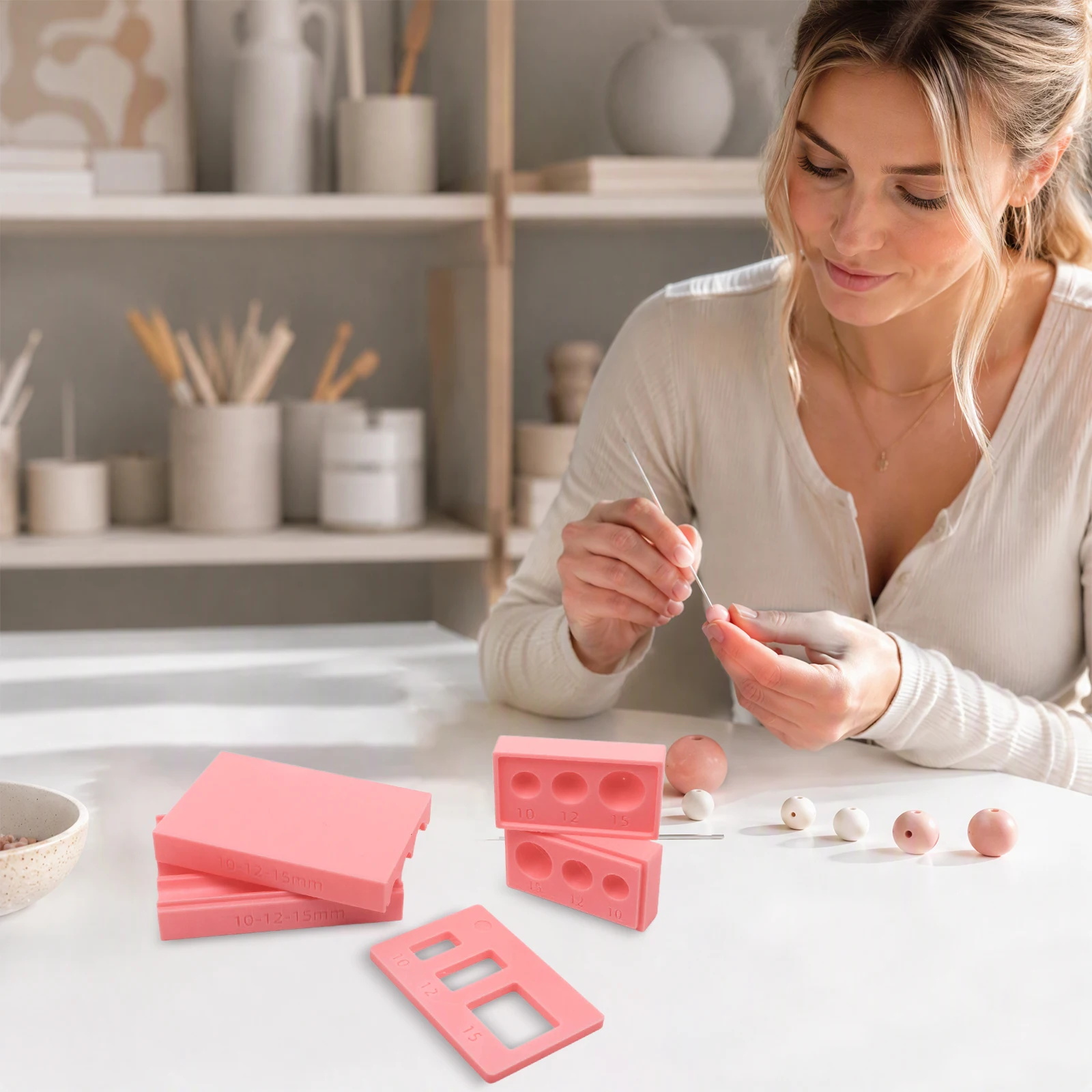 Polymer Clay Jewelry Tool Bead Maker, 10 12 15mm Clay Sculpting Tool 2