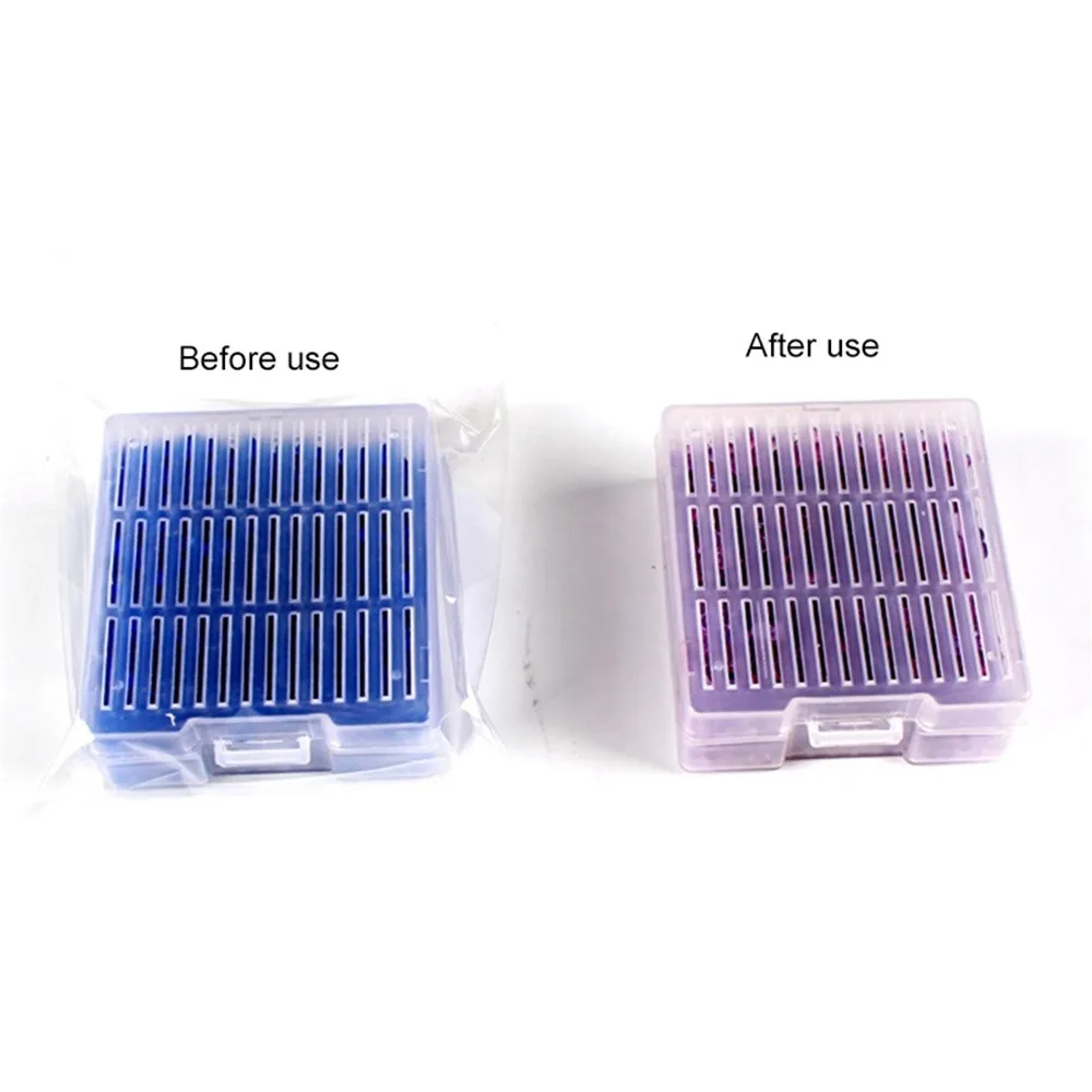 1Pcs Silica Gel Box Reusable Blue Silicagel Moisture Absorb Beads Absorbent Desiccant Box Color Changing Indicating