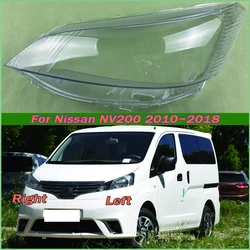 For Nissan NV200 2010~2018 Front Headlamp Lamp Cover Transparent Headlight Shell Lens Plexiglass Replace The Original Lampshade