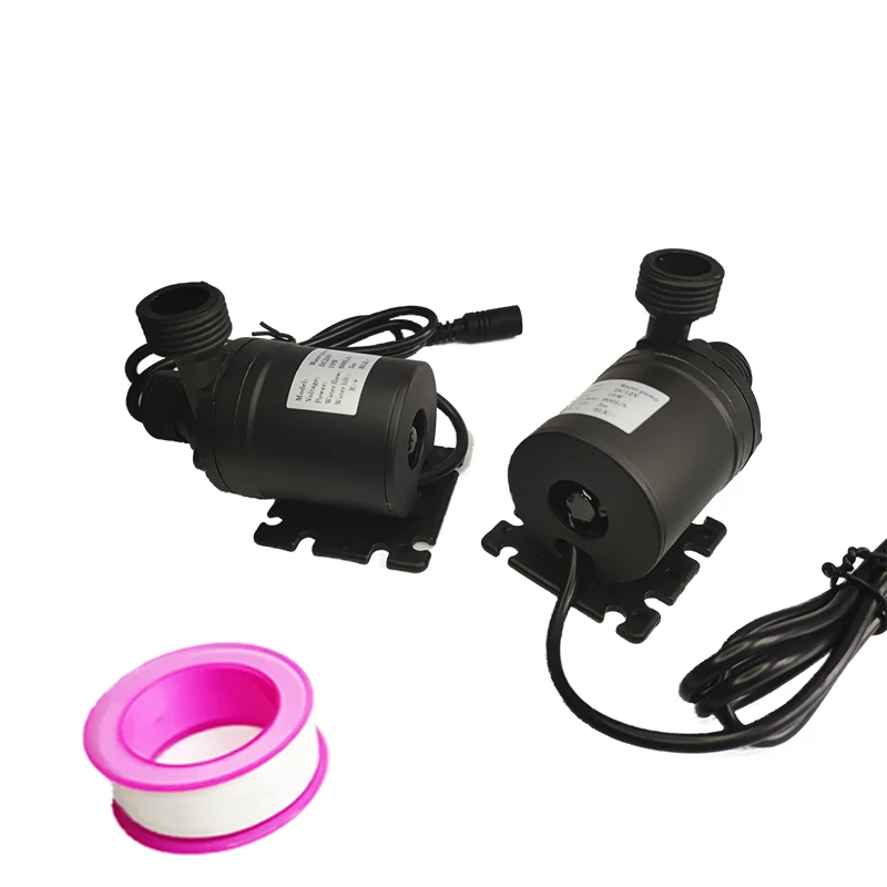 800L/H Ultra-Quiet Brushless Pump Lift 5M DC 12V 24V Quick Connector Aquarium Circulation Pump Waterproof Solar Submersible Pump