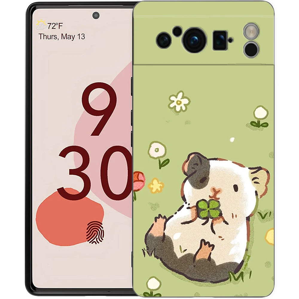 Für Google Pixel 10 Pro Handyhülle Pixel 9 Pro XL TPU Hülle Pixel 8 Pro 9A 8A 7A 7 6A 6 Pro Cover Tier Meerschweinchen Cavy Niedlich