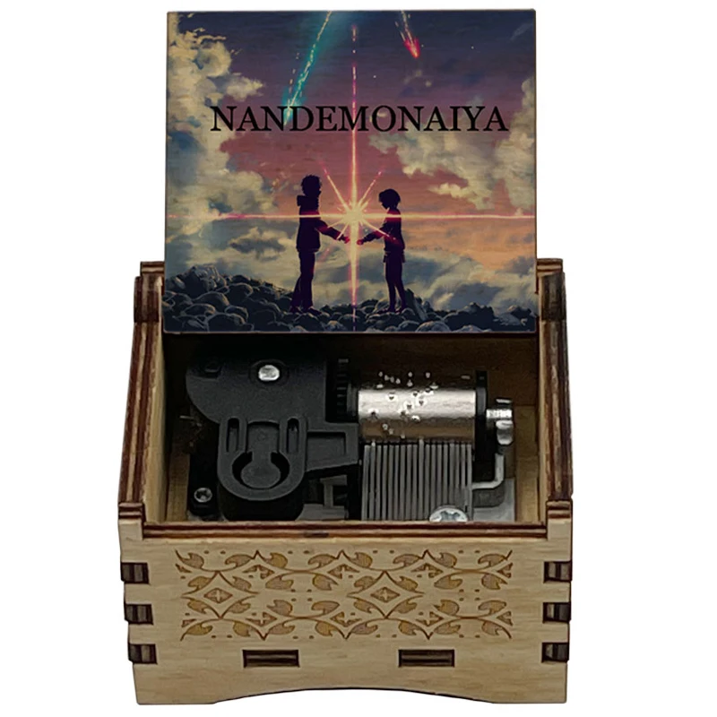 Anime Your Name Ending Song《Nandemonaiya》 Climax 14-seconds Adapted 18-Tone Music Box Home Decoration Ornaments Party Gifts