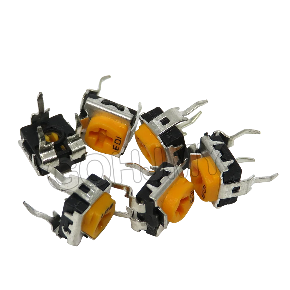 20PCS WH06-2C Trimmer Potentiometer WH06 100 200 500 1K 2K 5K 10K 20K 50K 100K 200K 500K 1M Ohm Variable Resistors