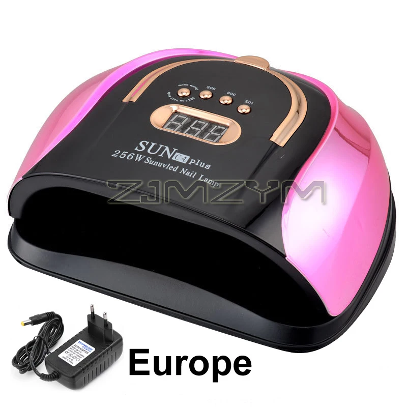 256W nagellamp draagbare laser rood blauw zon UV LED-lamp krachtige droger gellak sneldrogende lamp voor manicure salon