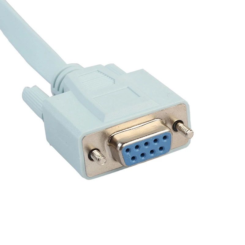 Cable de consola USB RJ45 Cat5, adaptador de red Ethernet a Rs232 DB9 COM, puerto Serial hembra, enrutadores giratorios, 1,8 M, 4 Uds.