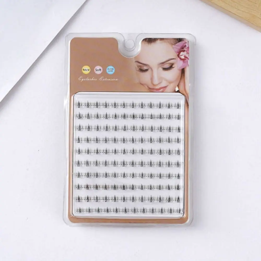 Pestañas individuales suaves y densas, maquillaje de larga duración, mechones de pestañas segmentadas, DIY, Cosplay, pestañas postizas esponjosas para mujer