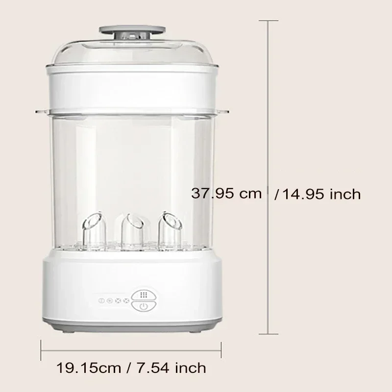 Bottle Sterilizer and Dryer Compact Electric Steam Bottle Sterilizer Sanitizer for Baby Bottles Esterilizador de Biberones