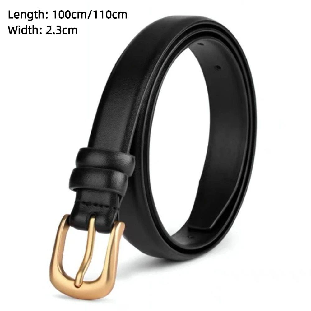 Модные женские ремни с металлической пряжкой из искусственной кожи, однотонный регулируемый пояс, регулируемый пояс, джинсы