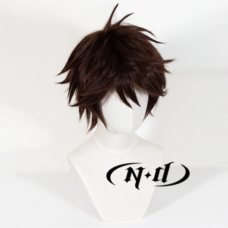 ND Toru Oikawa Cosplay Wig Hairpiece Haikyu Anime Cosplay Hair Wig for Comic Con Coser Costume Theme Party Heat Resistant