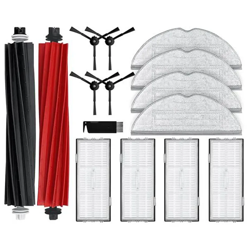 Części zamienne kompatybilne do Roborock S8 / S8 + / S8 Plus akcesoria do robota odkurzającego, podwójny wałek szczotka