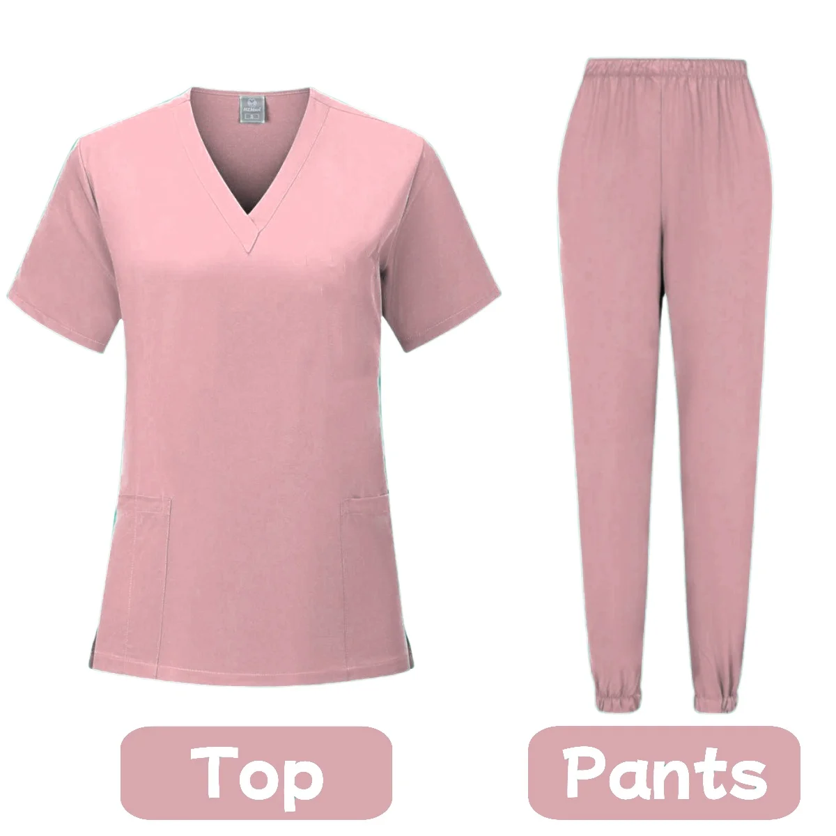 Mulheres Conjunto de Joggers de Manga Curta, Uniformes Médicos Scrubs, Hospital Enfermmera Acessórios, Uniformes Hospitalares