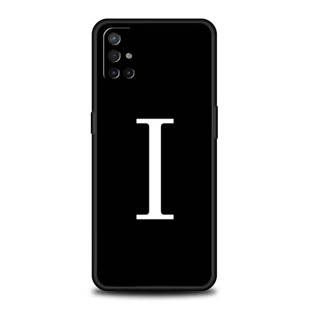 Initial Letter A Z Fashion Phone Case For OnePlus 12 11 10 9 8 7 7T Pro 12R 10R 9RT 9R 8T Nord N100 N200 N10 2T CE 2 5G Cover