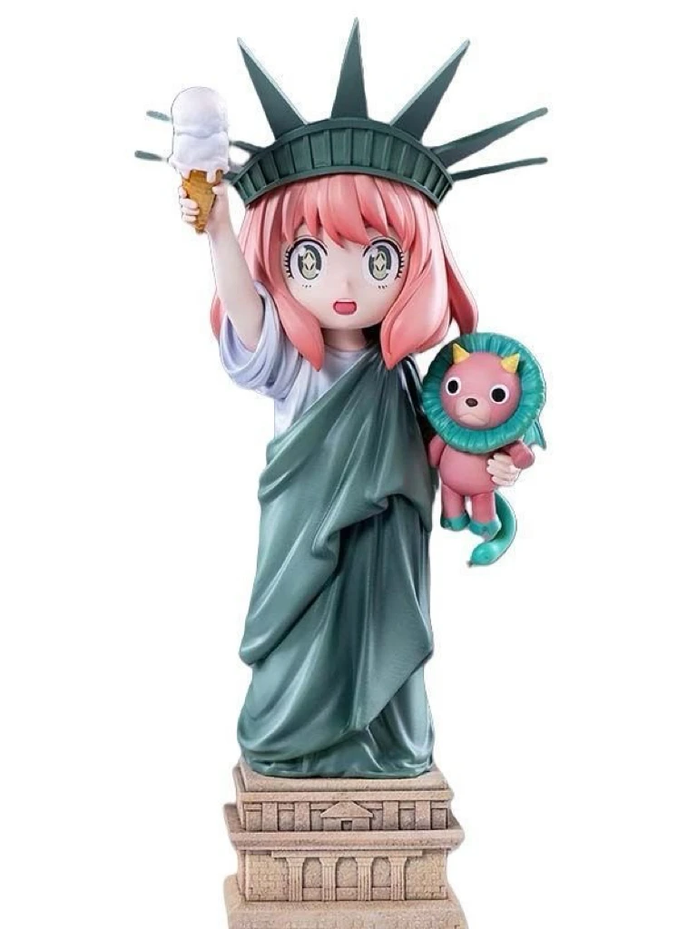 19 cm Spy×Family Anya Forger Freiheitsstatue Anime-Mädchen Actionfigur Modellstatue Sammlung Desktop-Dekoration Ornament Spielzeug