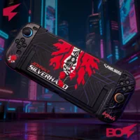 Funda protectora Cyberpunk Johnny Silverhand para Switch 2, diseño de carcasa dividida de dos piezas, accesorios para consola NS2, cubierta para juegos