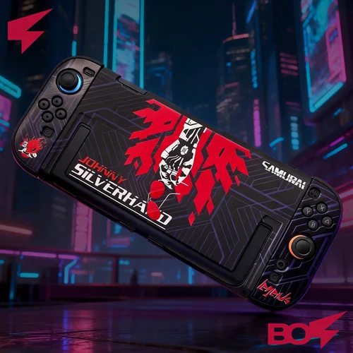 Funda protectora Cyberpunk Johnny Silverhand para Switch 2, diseño de carcasa dividida de dos piezas, accesorios para consola NS2, cubierta para juegos