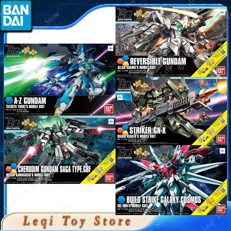 

Bandai Original HG BUILD FIGHTERS GUNDAM LIGHTNING BLACK WARRIOR AMAZING STRIKE Anime Figures Assembly Model Gift Kids Toys