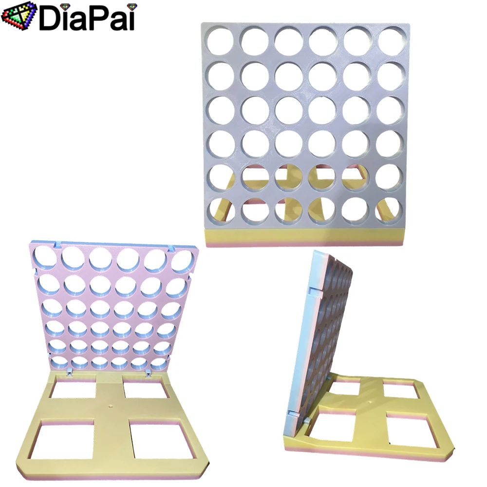 DIAPAI Diamond Painting Drill Clear Round Bottles Storage Rack bracket , Fits 36 Containers Accessories Tools, Expandable