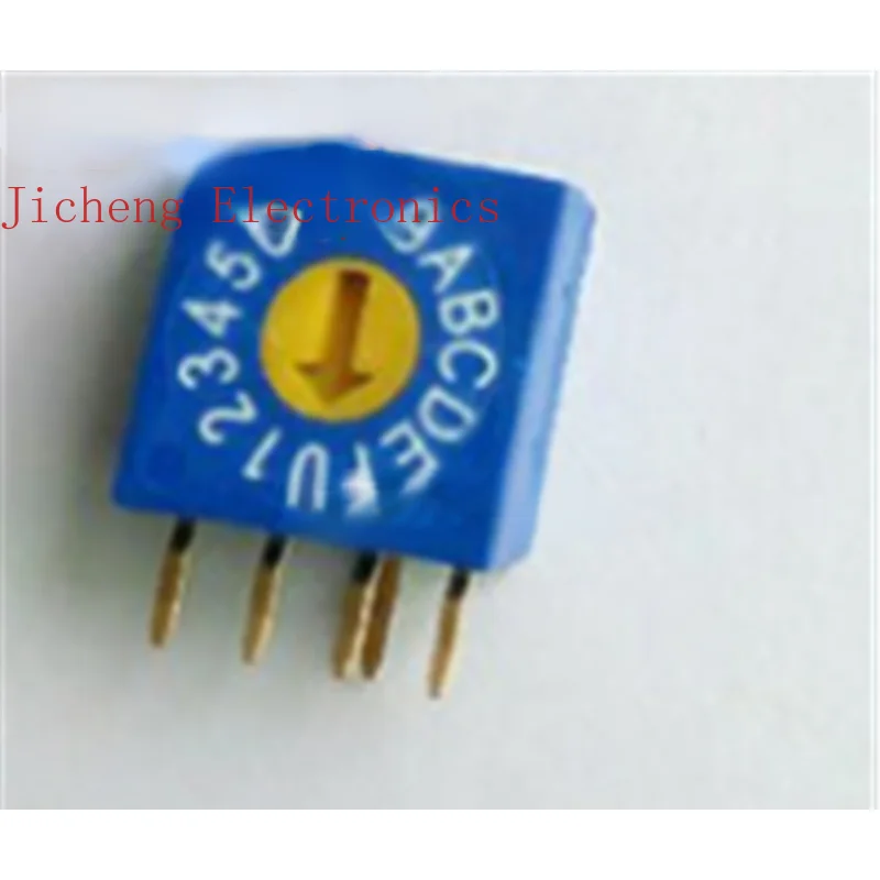 

10PCS 0-F Rotary Coding Switch 16-bit PCB Vertical Side Transfer Code 8421C Positive 4:1