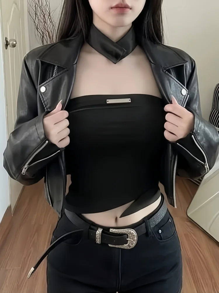 

Low-Waist Black Denim Shorts Butt-Lifting Super-Short Tight-Fit Sexy Plus-Size Women's Spring Fashion Trendy Hot Pants
