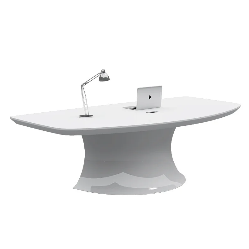 

Office furniture, white painted boss table, office, simple and modern fashion