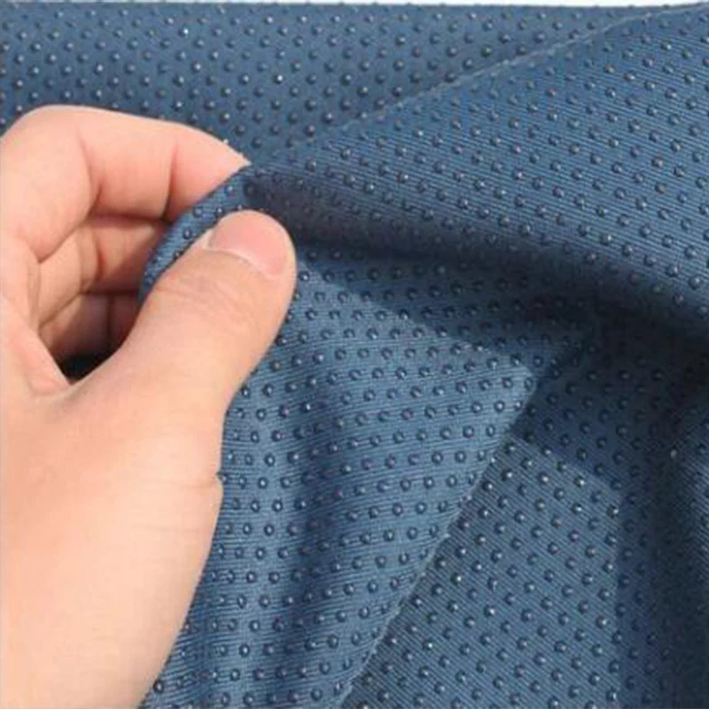 Good Indigo Anti Slip Fabric Drip Molding Adhesive Chemical Fiber Fabric Sewing Material DIY Bathroom Anti Slip Mat/Yoga Mat