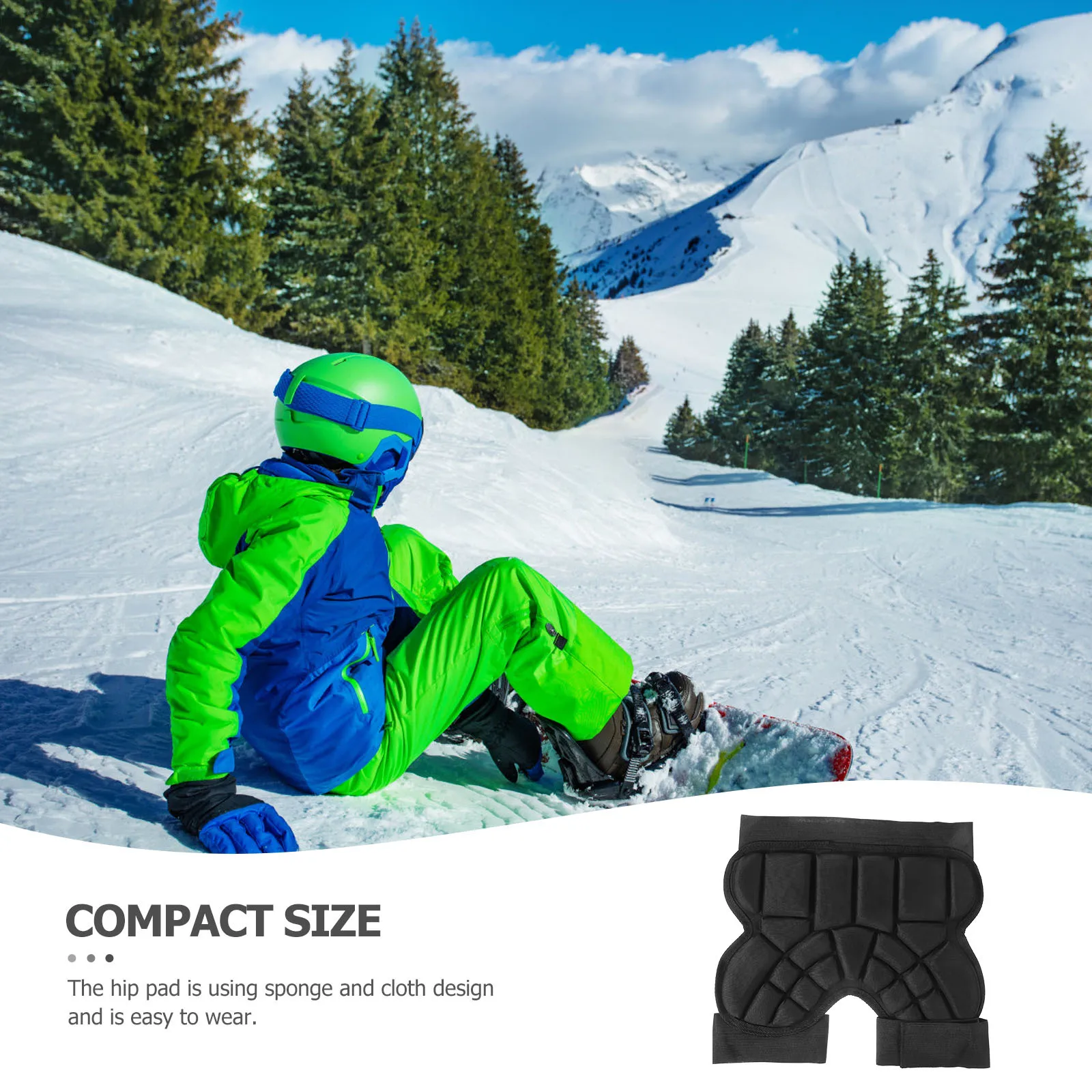 

Skating Hip Pad Anti-Fall Butt Protector For Roller Skating Safety Gear Lightweight Comfortable Protection