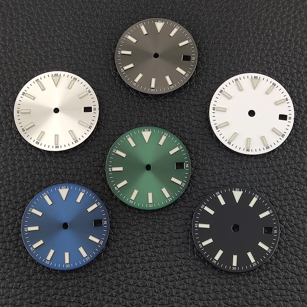 

Циферблат для часов 28,5 мм, стерильный, с люминесценцией C3 зеленого цвета, настраиваемый, подходит для механизмов NH34/NH35/NH36