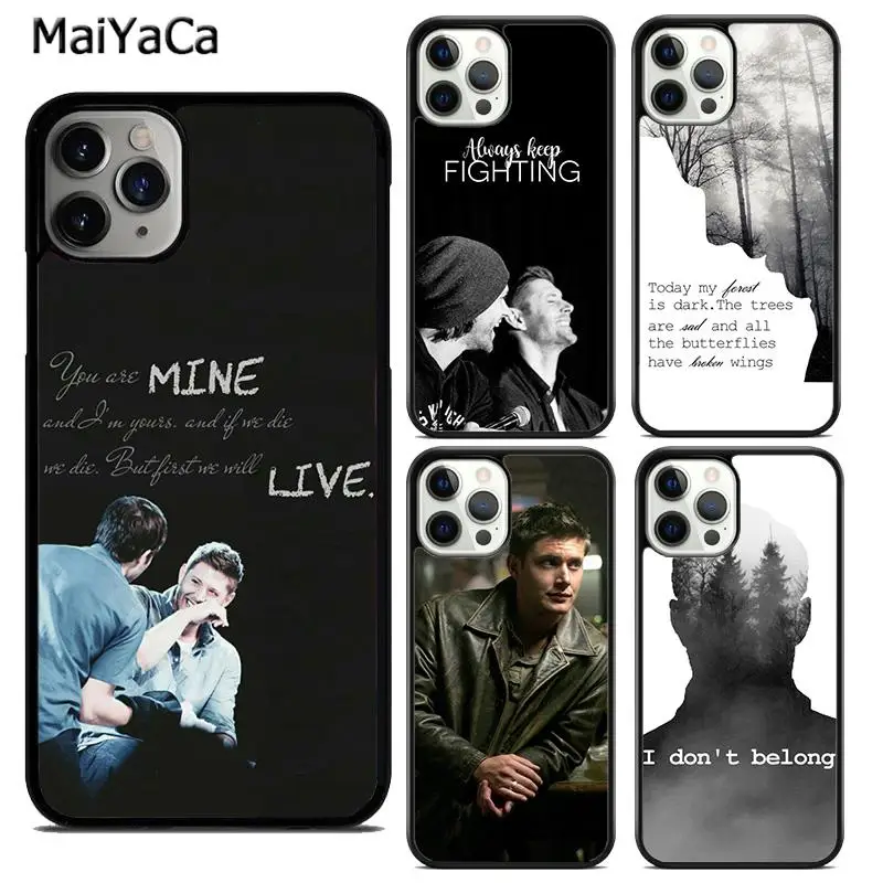 MaiYaCa dean winchester supernatural Phone Case Cover For iPhone 16 15 SE2020 6s 7 8 plus 11 12 mini 13 14 pro max  coque